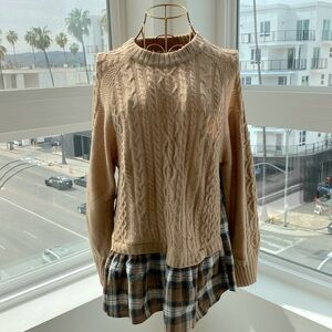 Chic Plaid Flannel Cardigan Sweater